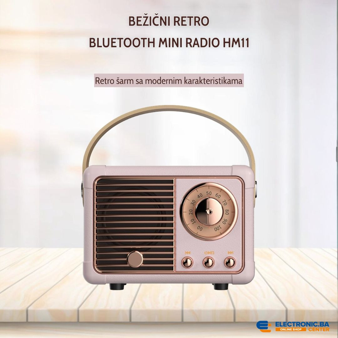 Bežični retro bluetooth mini radio HM11 zeleni