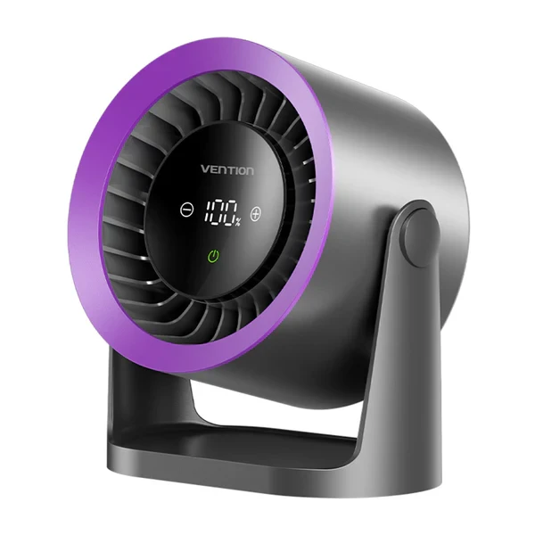 Punjivi snažni stolni ventilator VENTION antracit