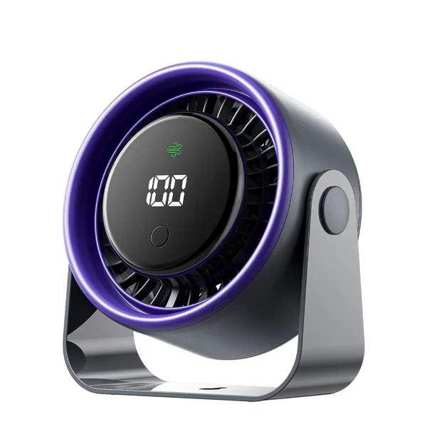 Stolni praktični punjivi ventilator VENTION Lite 01 antracit