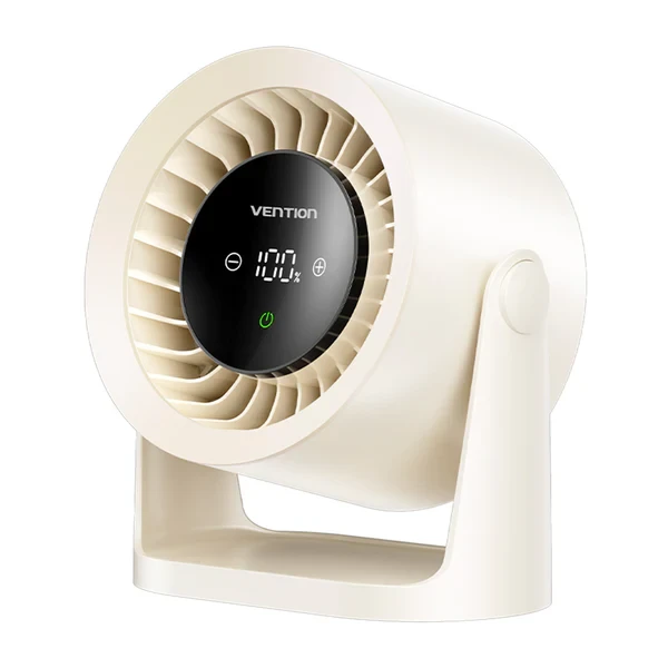 Punjivi snažni stolni ventilator VENTION bež