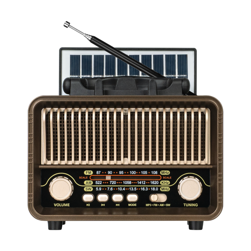 Prijenosni solarni bluetooth FM radio sa nosačem za mobitel KRUGER&MATZ KM0832