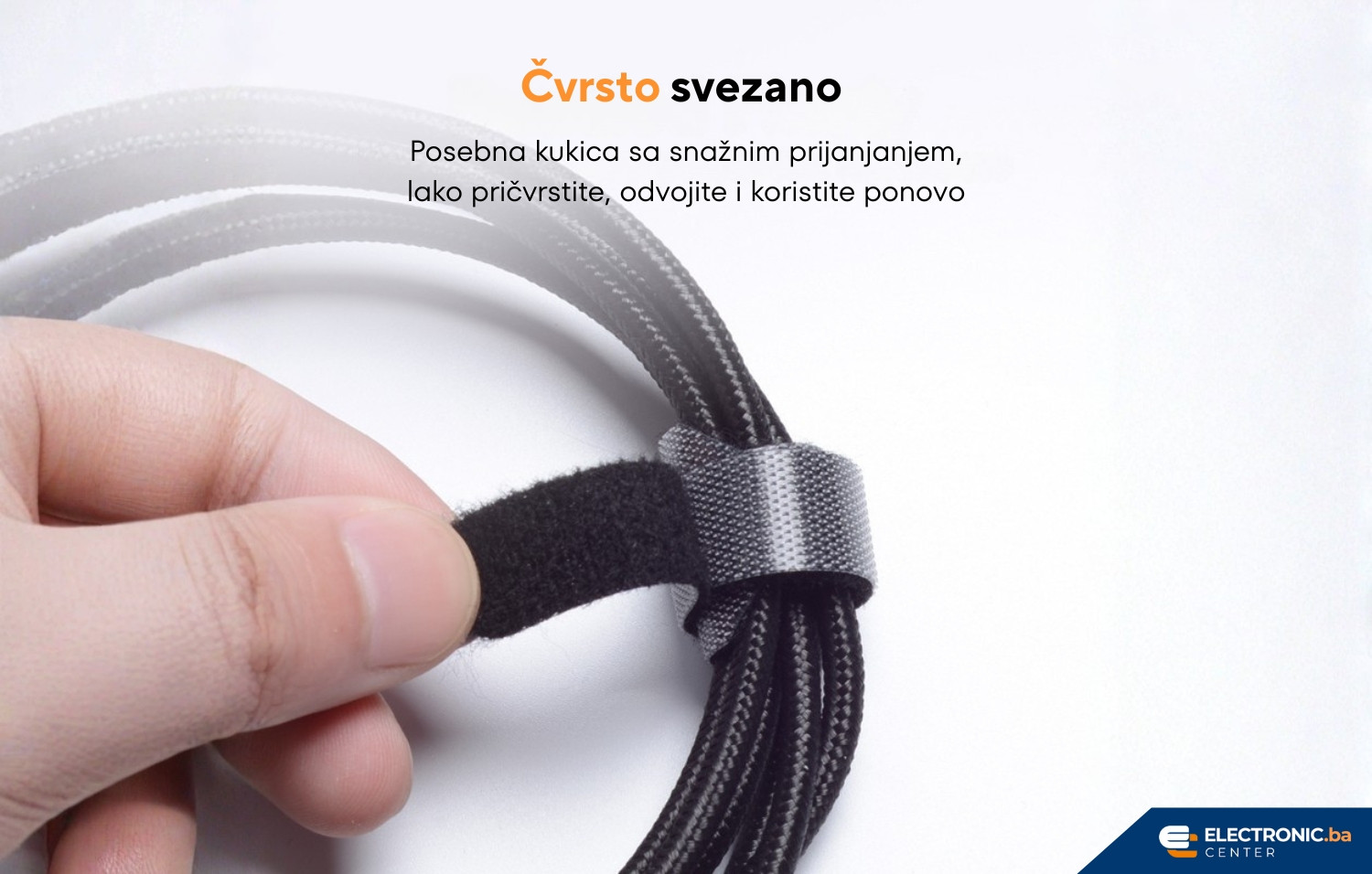 Organizator kablova čičak traka 6 boja 150x20mm VENTION