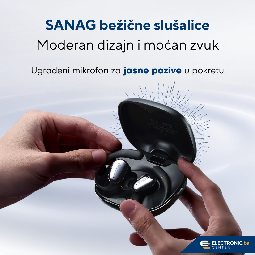 Udobne bežične bluetooth slušalice SANAG