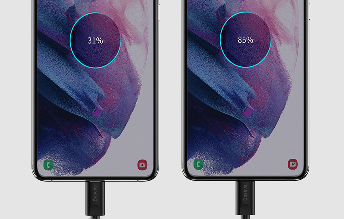 Super brzi punjač 25W sa USB-C kablom 1m BASEUS crni