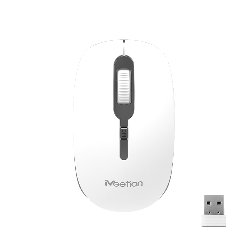 Bežični optički miš MEETION R547 bijelo-sivi