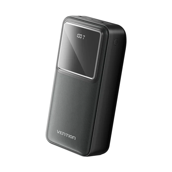 Snažni prijenosni punjač powerbank sa displejom 22.5W 30000mAh VENTION crni