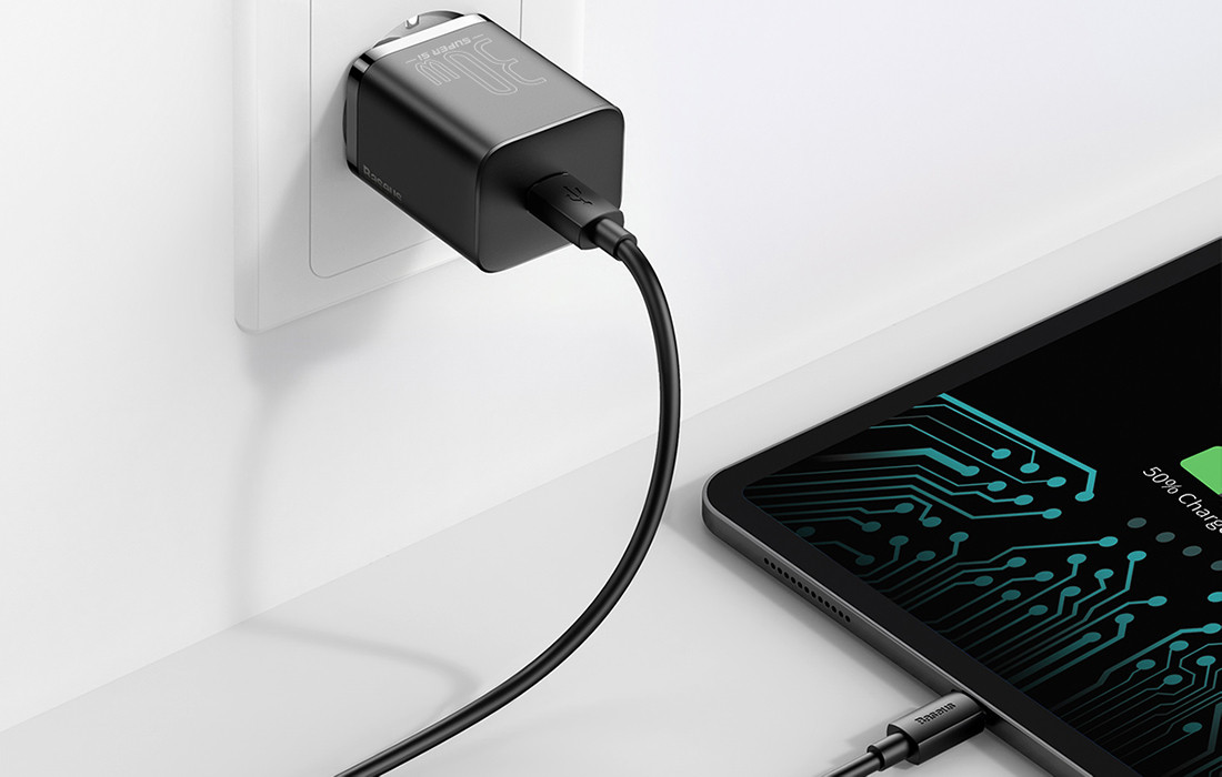 Punjač BASEUS USB-C 30W, brzo punjenje tableta