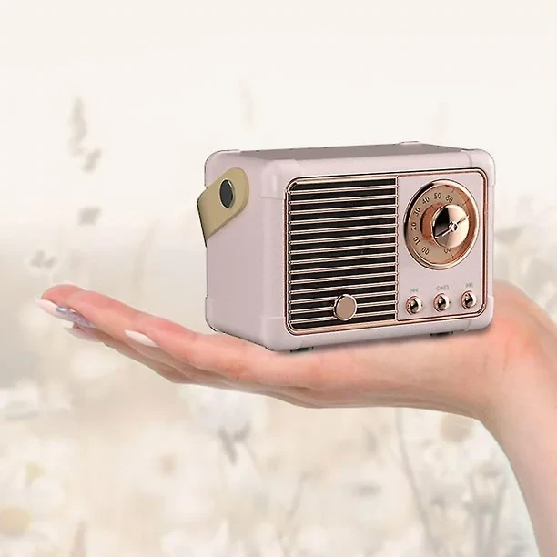 Bežični retro bluetooth mini radio HM11 rozi