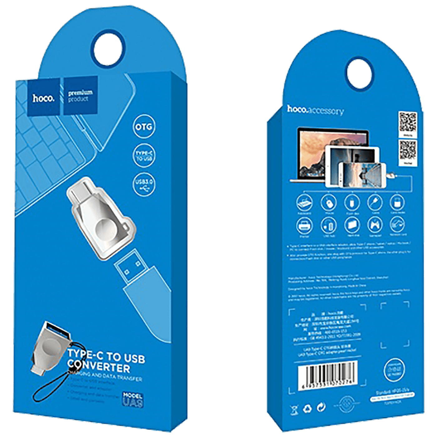 OTG adapter USB-A na USB-C HOCO