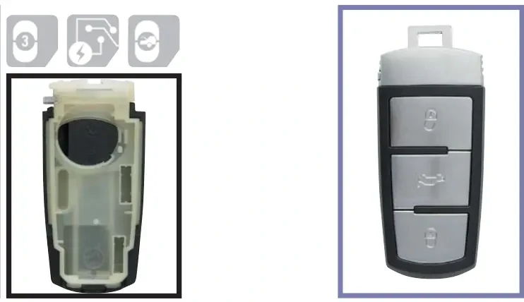 Oklop ključa za VW PASSAT GVOC5