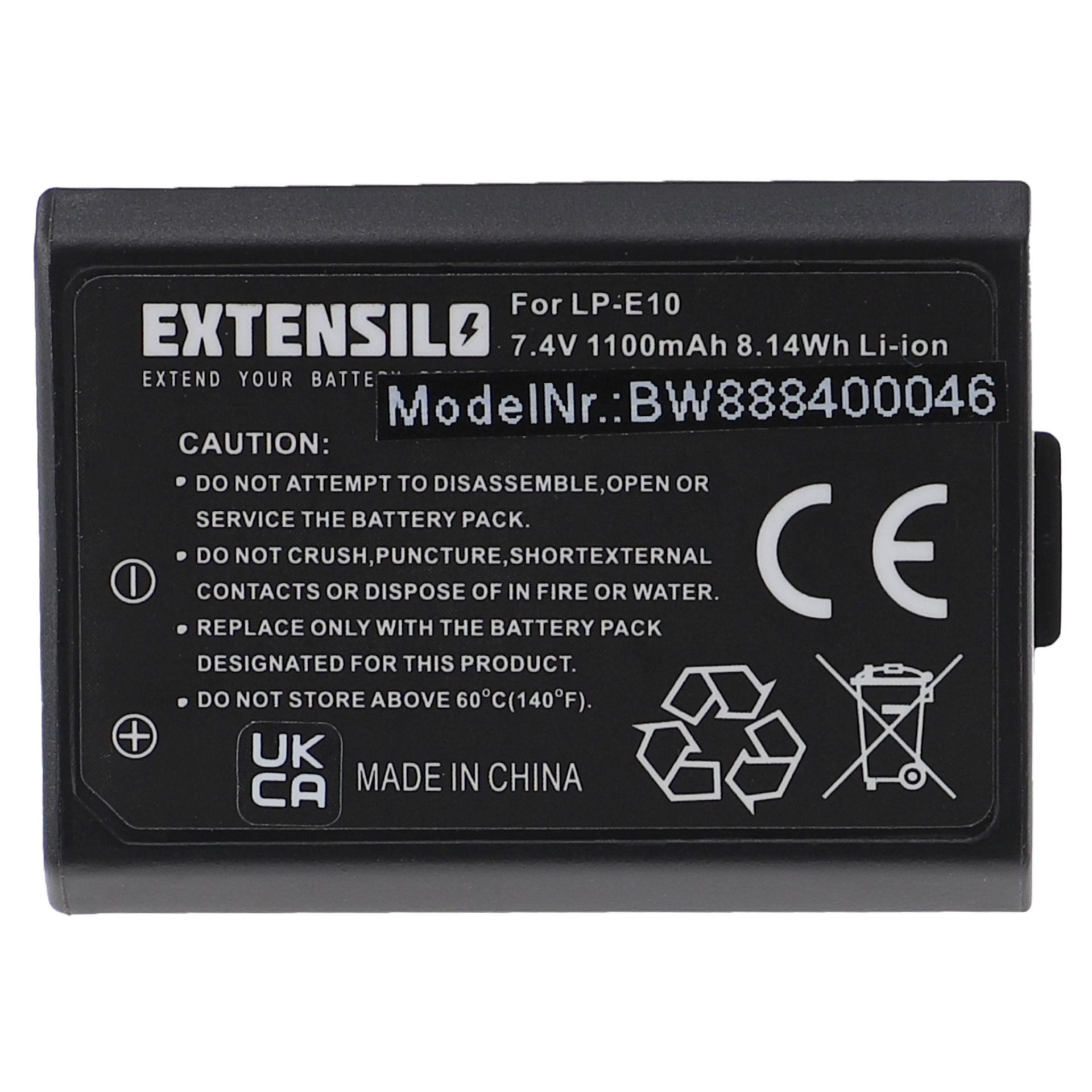 Baterija za fotoaparat CANON LP-E10 7.4V 1000mAh