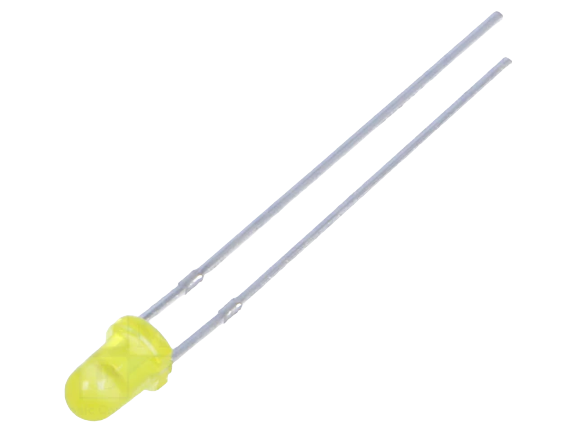 LED dioda žuta 3mm 2.6V