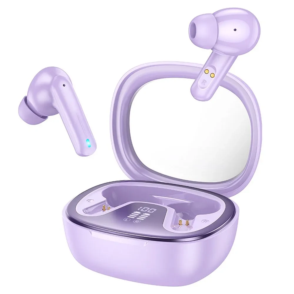 Bežične bluetooth slušalice HOCO TWS EQ6 ljubičaste