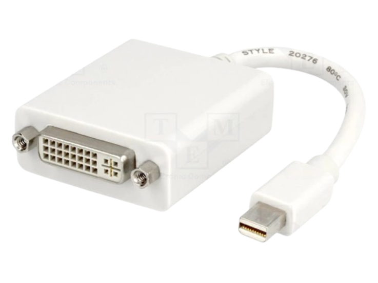 Adapter Mini DisplayPort na DVI 10cm