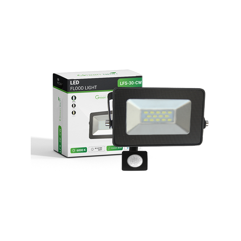 LED reflektor sa senzorom 30W 6000K IP65 GREEN TECH