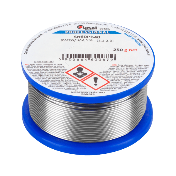 Tinol kalaj za lemljenje 2mm 250g CYNEL LUT0110-250