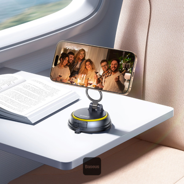 Magnetni vakumski auto nosač za telefon sa rotacijom BASEUS TOP1
