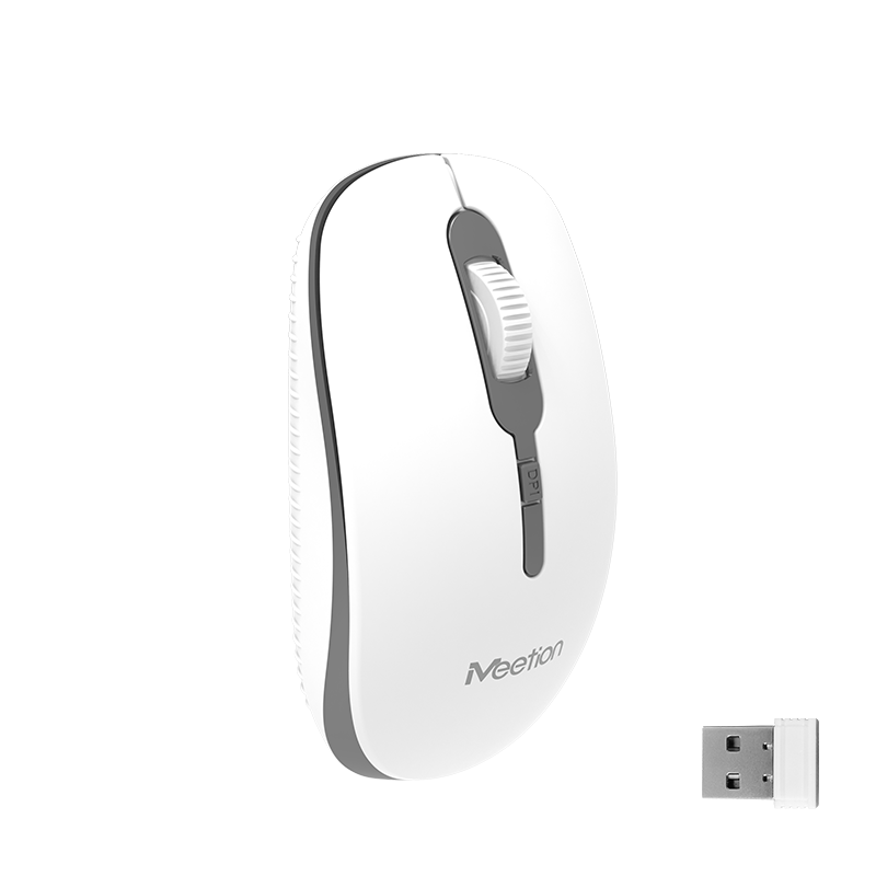 Bežični optički miš MEETION R547 bijelo-sivi