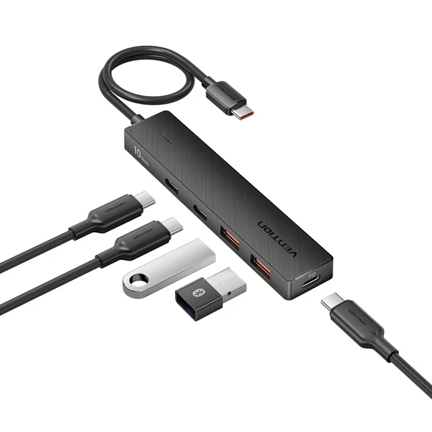 HUB USB-C 3.2 PD 5u1 0.15cm  VENTION