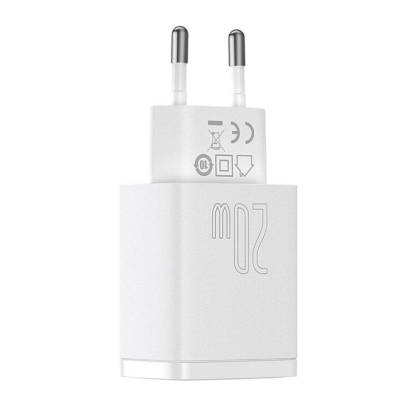 Punjač BASEUS 1x USB-C 1x USB-A 20W