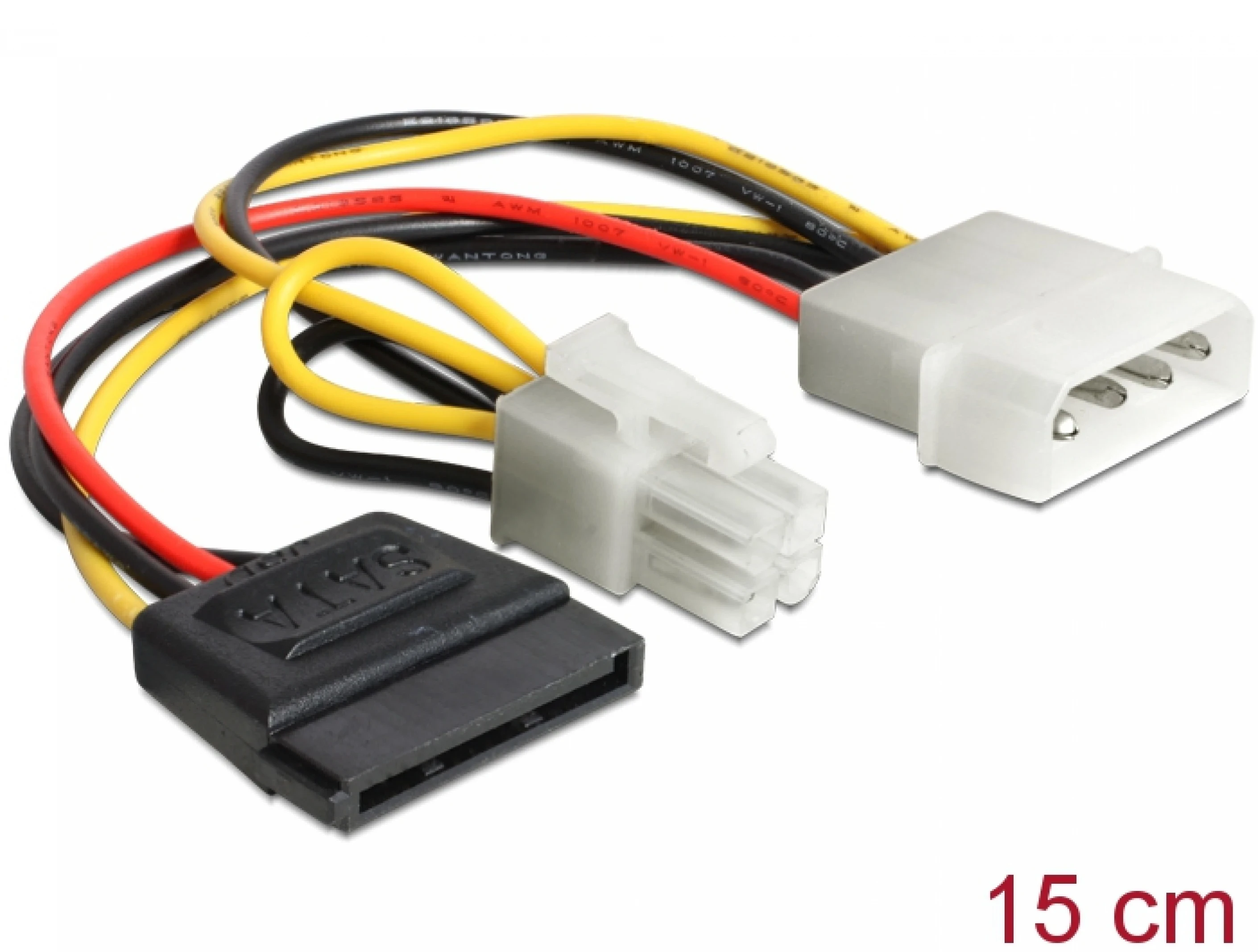 Napojni kabal MOLEX - SATA 15cm DELOCK
