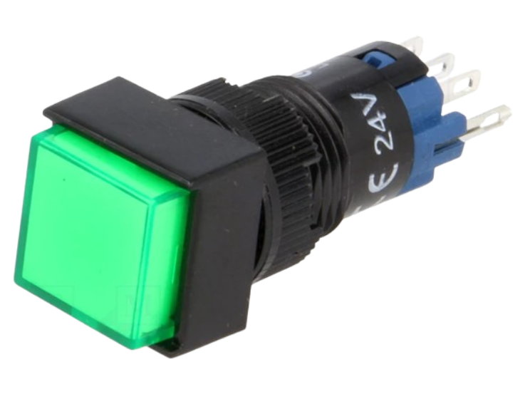Prekidač 0.5A 250V zeleni