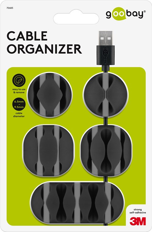 Organizator kablova GOOBAY 5/1 crni