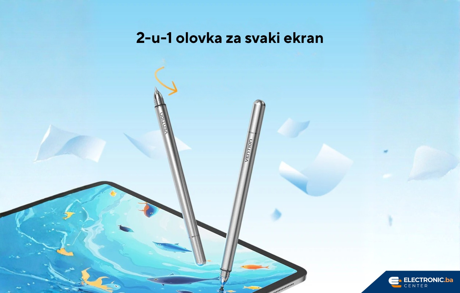 Univerzalna Stylus olovka za tablet i telefon VENTION KQMH0 2u1
