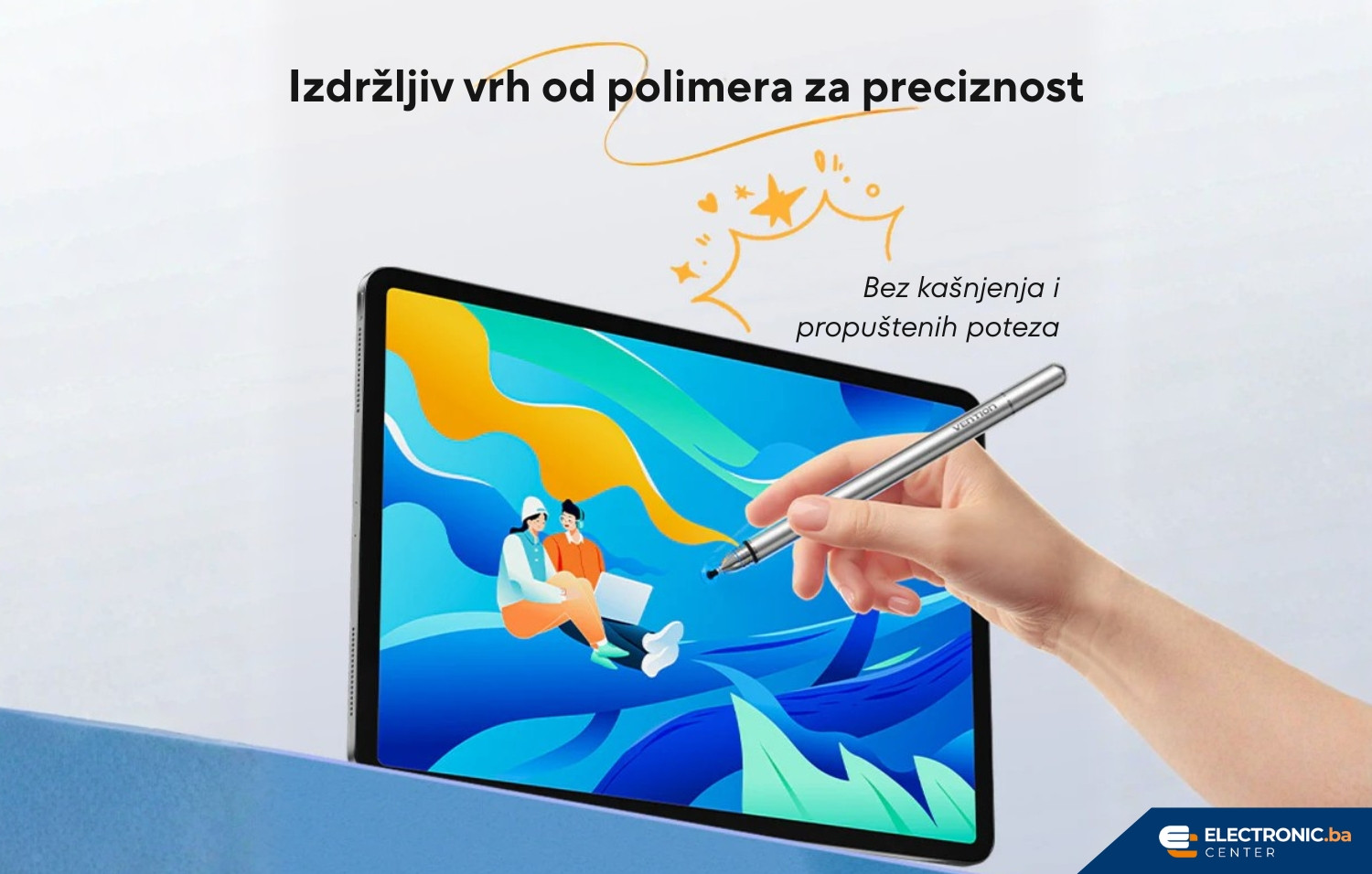 Univerzalna Stylus olovka za tablet i telefon VENTION KQMH0 2u1