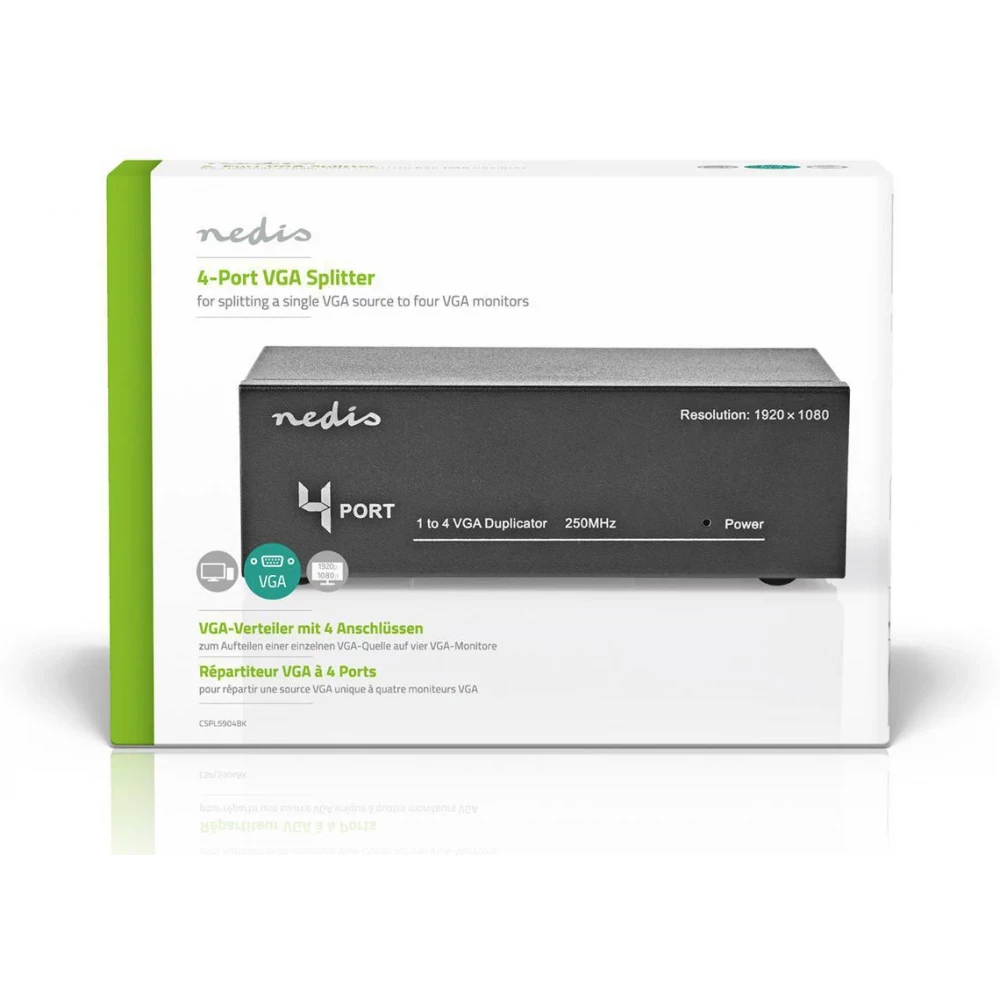 Razdjelnik VGA CSPL5904BK NEDIS