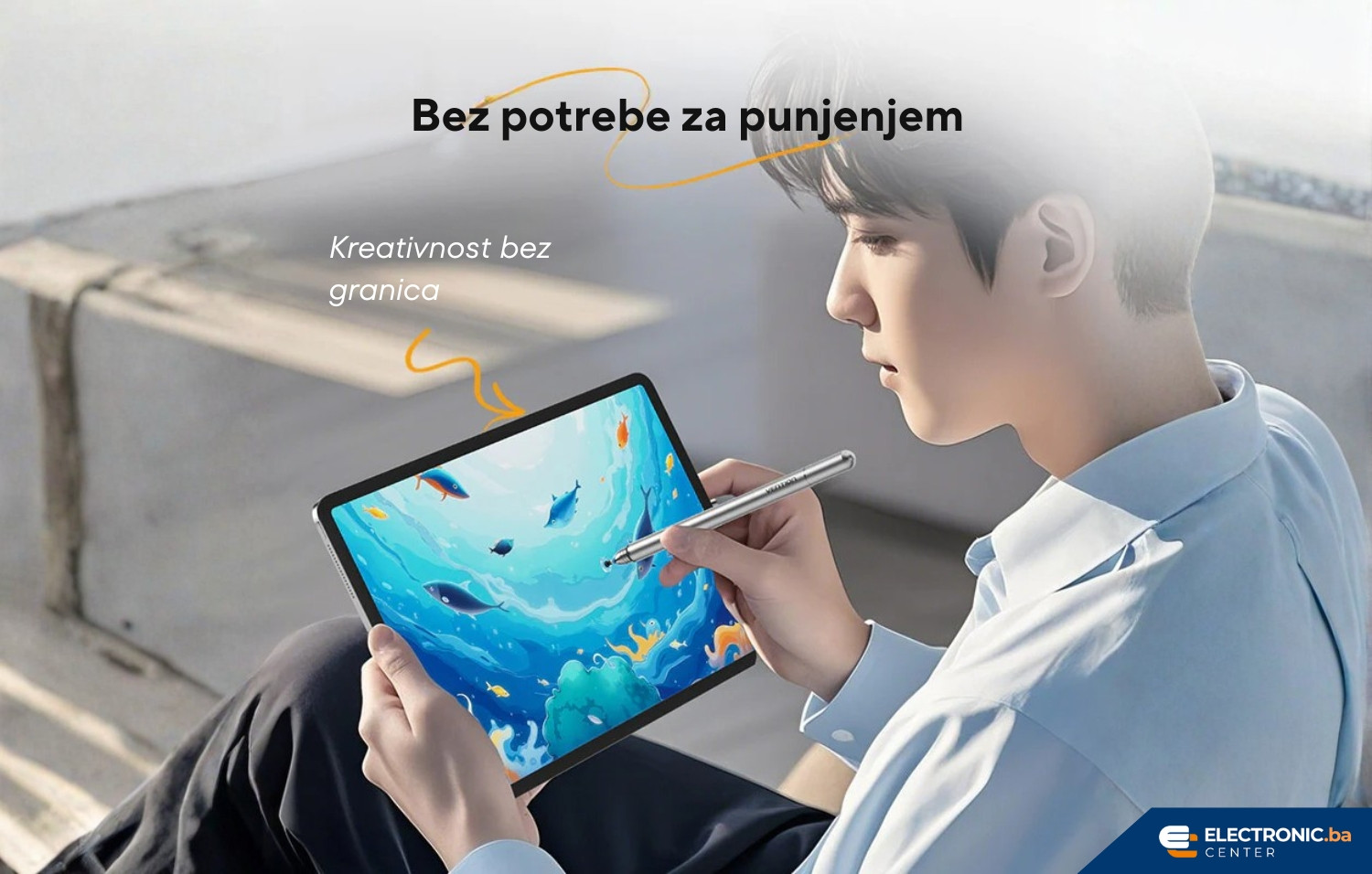 Univerzalna Stylus olovka za tablet i telefon VENTION KQMH0 2u1