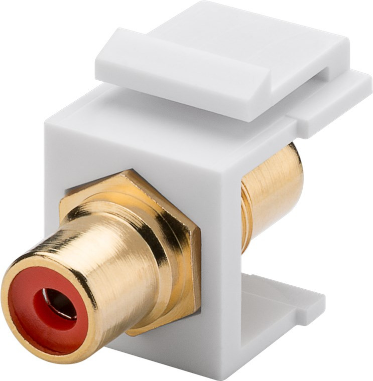 Audio konektor RCA keystone modul crveni
