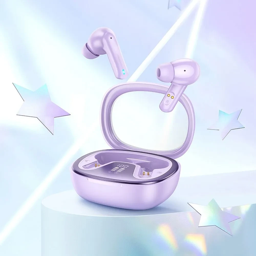 Bežične bluetooth slušalice HOCO TWS EQ6 ljubičaste