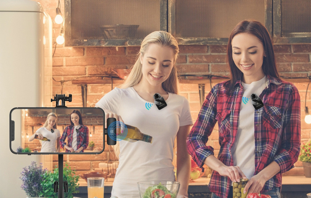 Bežični set mikrofon bubica PULUZ PU647B