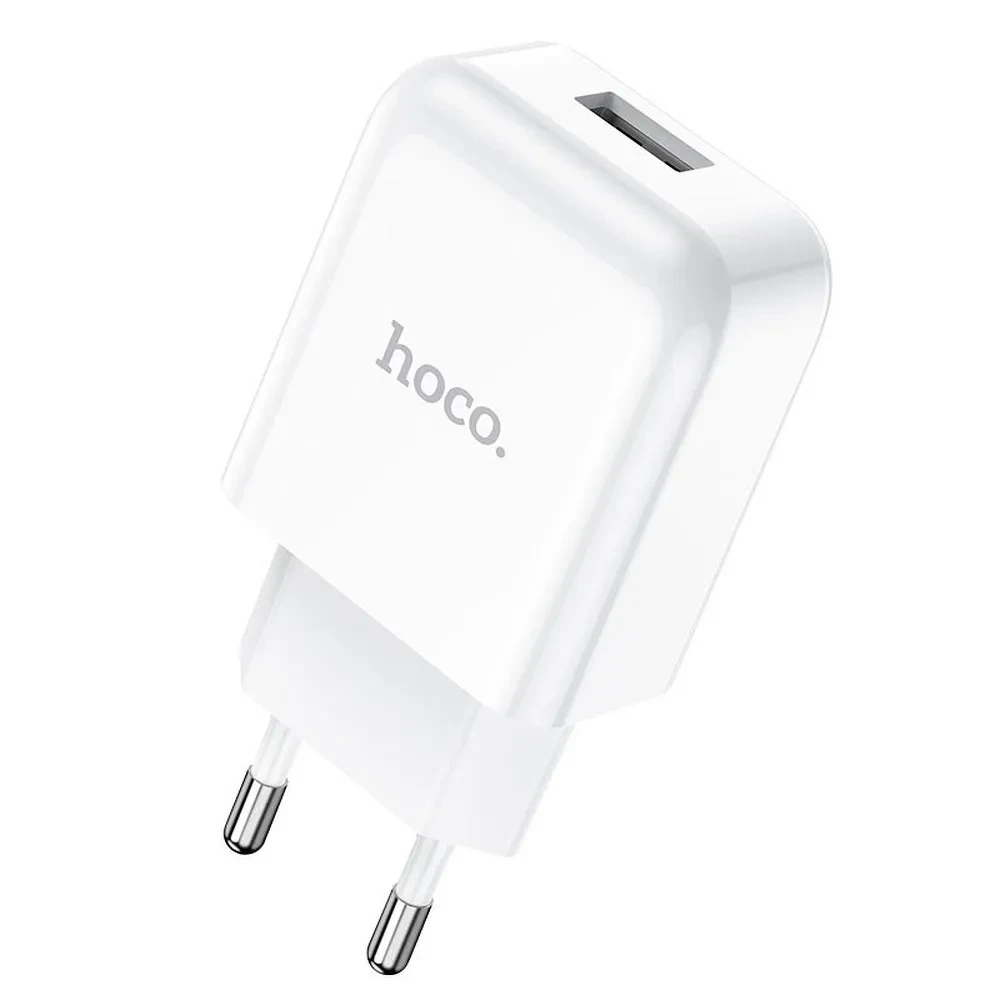 Punjač 10W sa USB-A  na USB-C  kablom 1m HOCO N2 bijeli