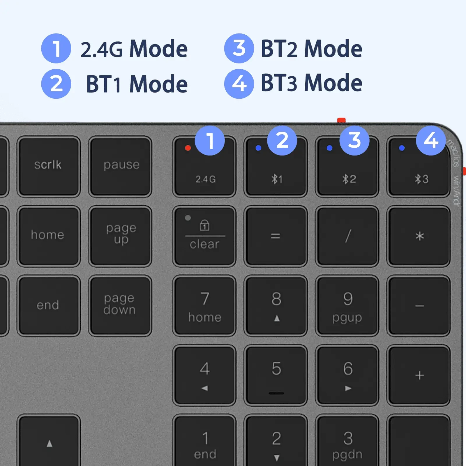 Moderna bežična bluetooth tastatura MEETION K230MW