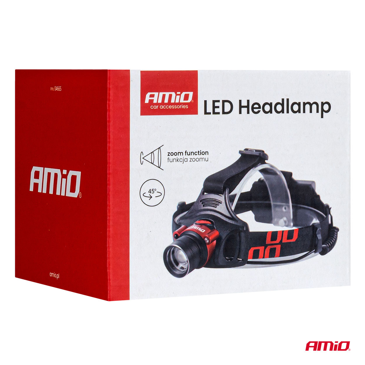 Naglavna punjiva T6 LED lampa sa senzorom pokreta AMIO