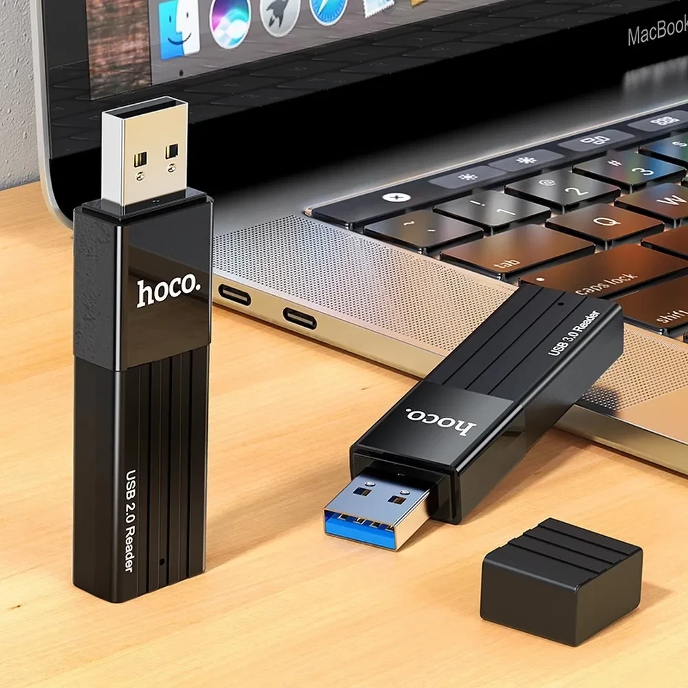 USB 2.0 čitač memorijskih kartica HOCO HB20 2u1