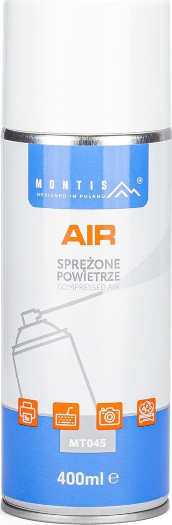 Komprimirani zrak u spreju za čišćenje elektronike MONTIS MT045 400ml