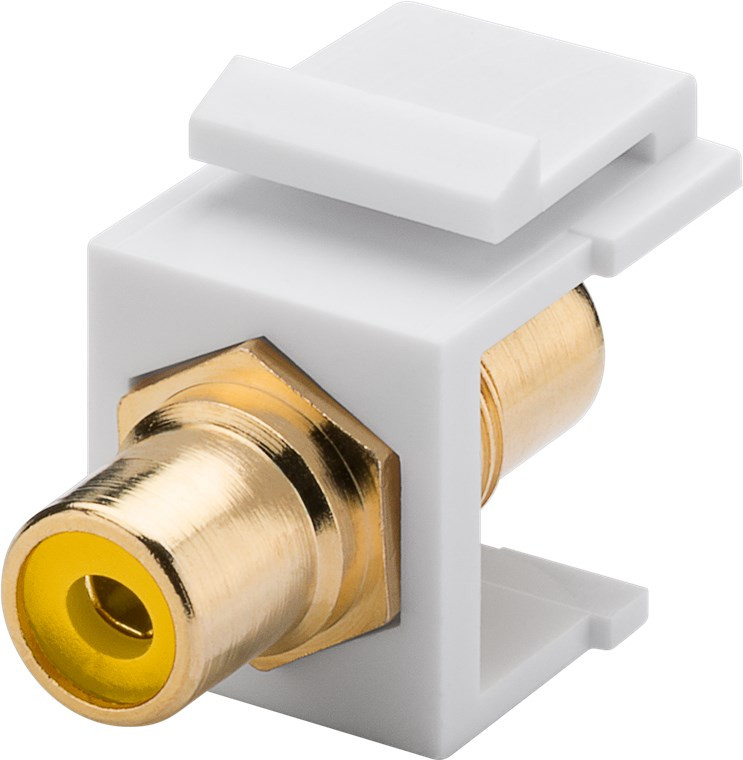 Audio konektor RCA keystone modul žuti