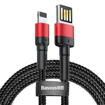 Kabal USB-A na lightning BASEUS 1m crno crvena