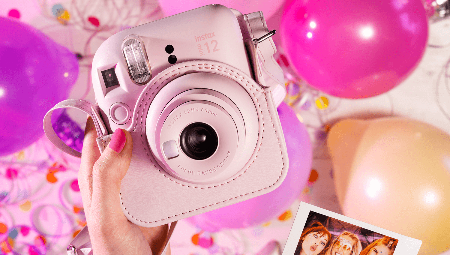 Zaštitna kožna futrola za FUJIFILM INSTAX Mini 12 aparat blossom pink
