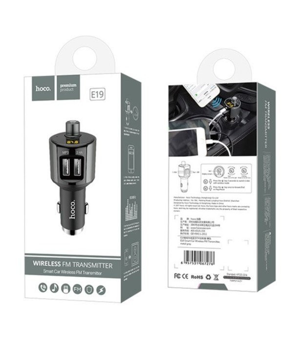 Bluetooth FM transmiter HOCO E19 Smart