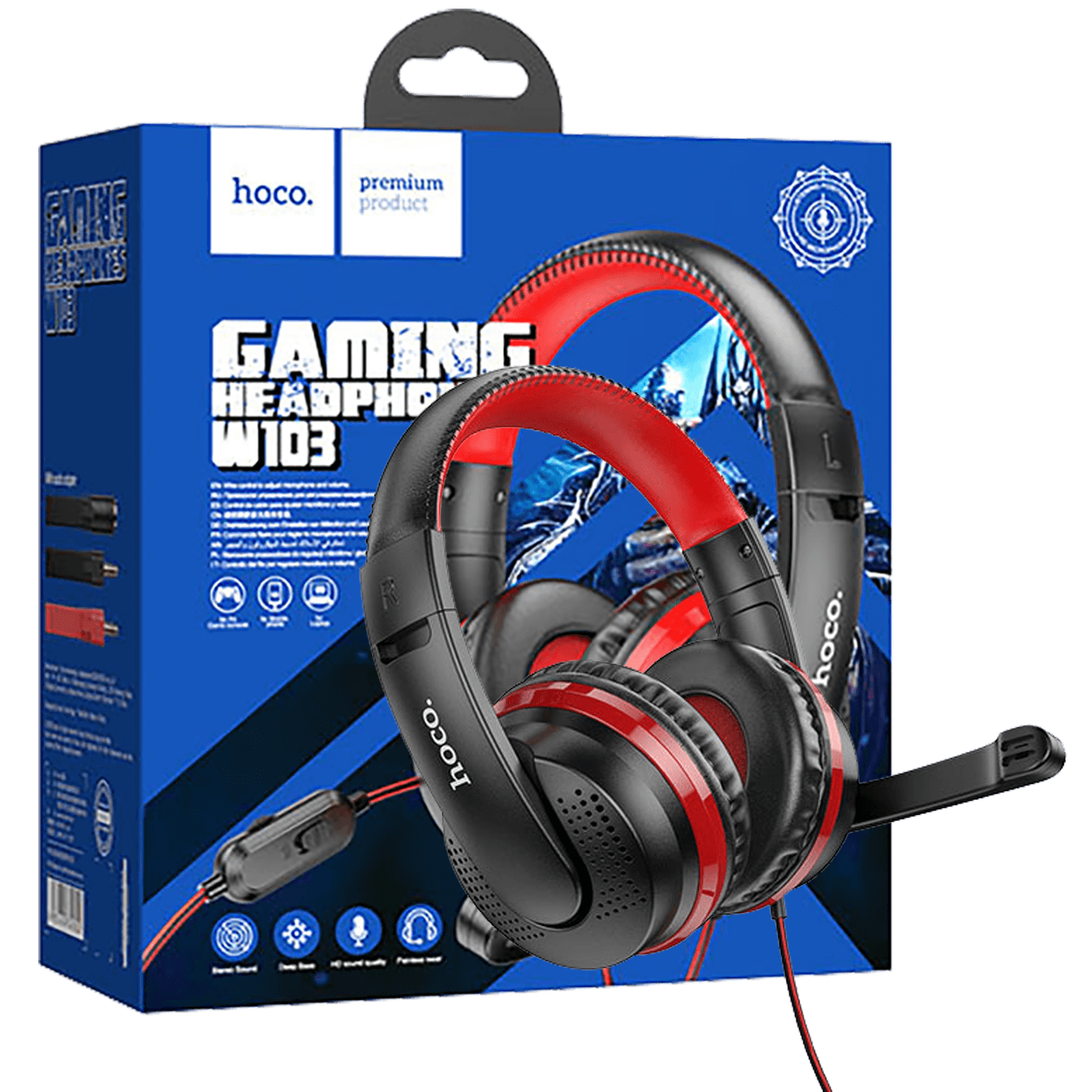 Gaming slušalice sa mikrofonom 3.5MM USB ON-EAR HOCO W103 MAGIC TOUR