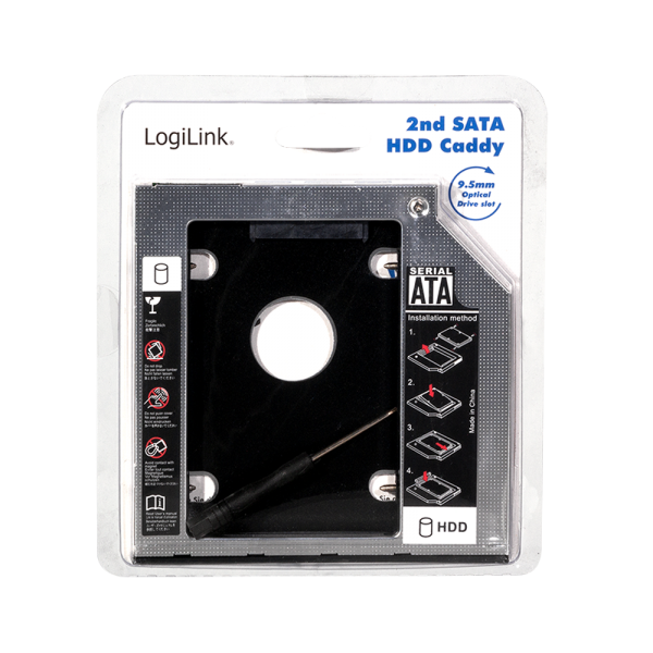 Ladica za laptop LOGILINK HDD 2.5" SATA 9.5mm