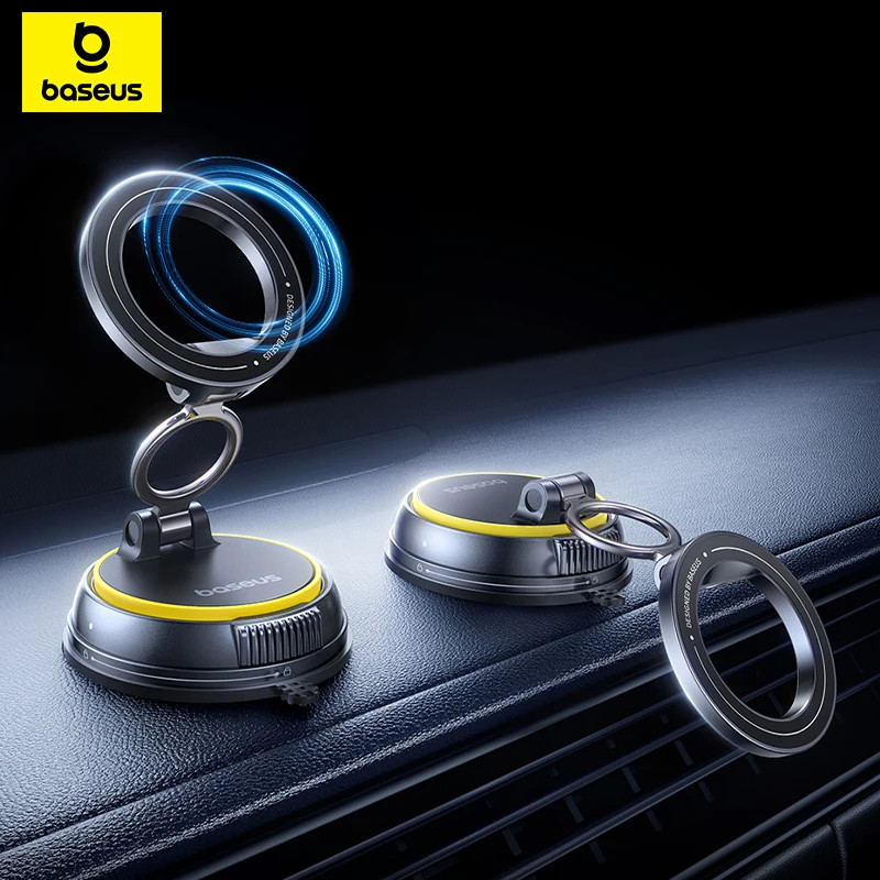 Magnetni vakumski auto nosač za telefon sa rotacijom BASEUS TOP1