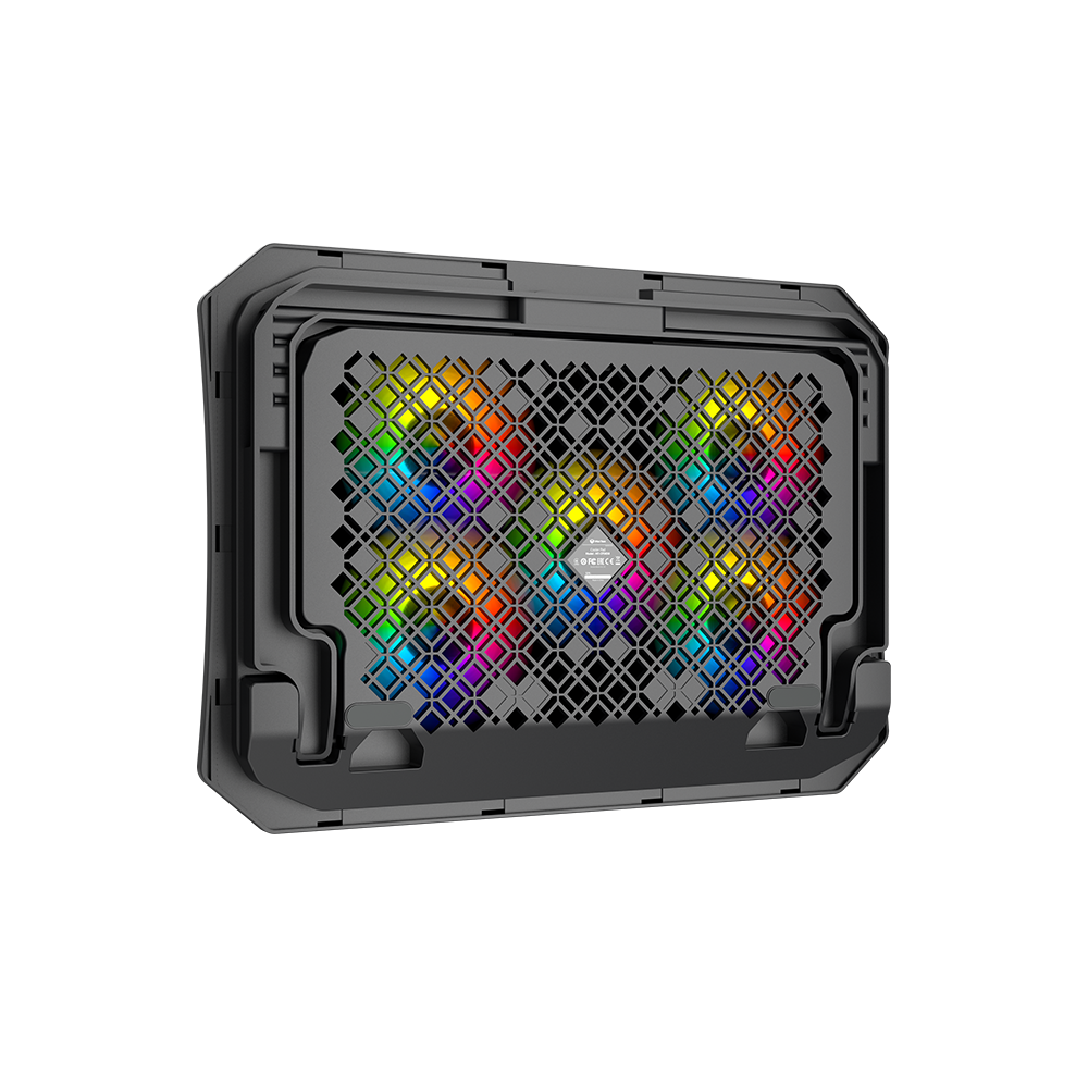 RGB rashladni stalak za laptop do 15.6" sa 5 ventilatora MEETION CP3030