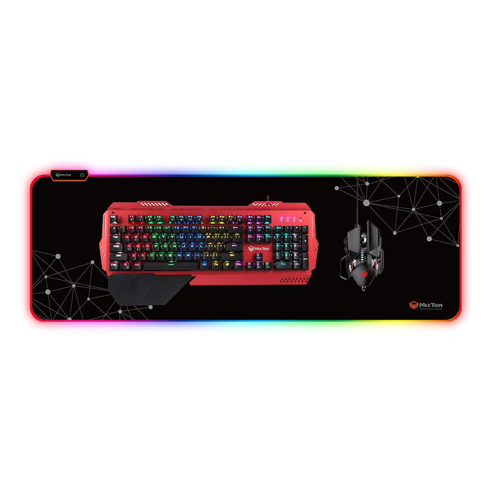 RGB gaming podloga za miš i tastaturu 880x310x4mm MEETION PD121