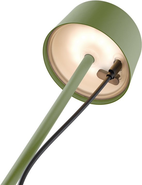 Punjiva bežična LED stolna lampa sa tri nivoa svijetline GOOBAY 3000K 25cm zelena