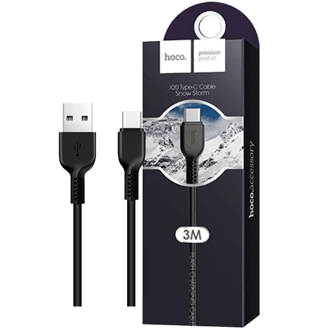 Kabal USB-A na micro USB HOCO 3m